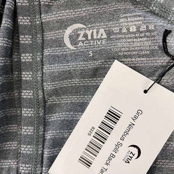 Zyia Nimbus Split Back Tank Women S NWT Stretch Lightweight Gym Yoga Run Top822S - Picture 9 of 9